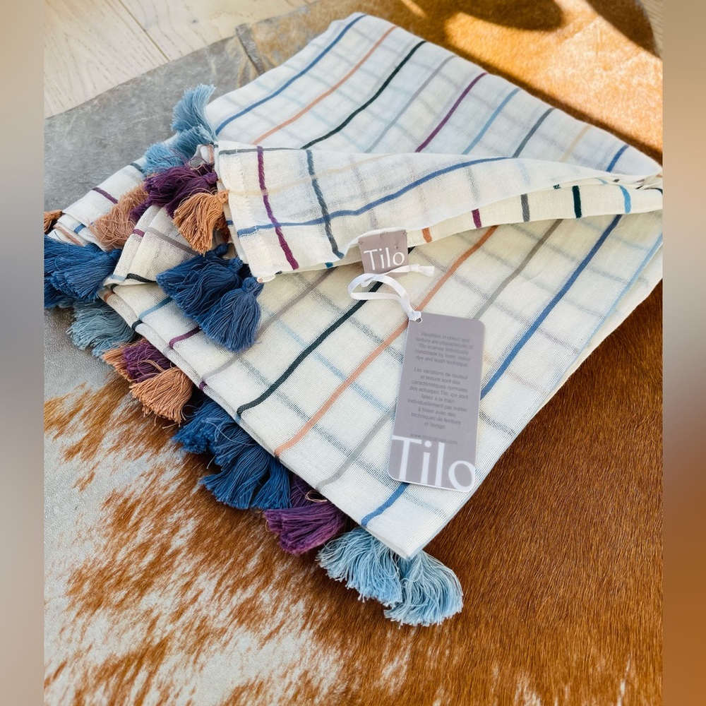 TILO Scarves Tassle Treat and oh so unique! NWT
